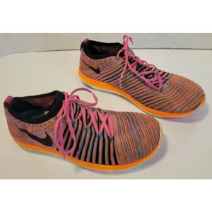 Nike Free Transform Flyknit Women's Pink Athletic Sneaker 833410-600 Size US 7
